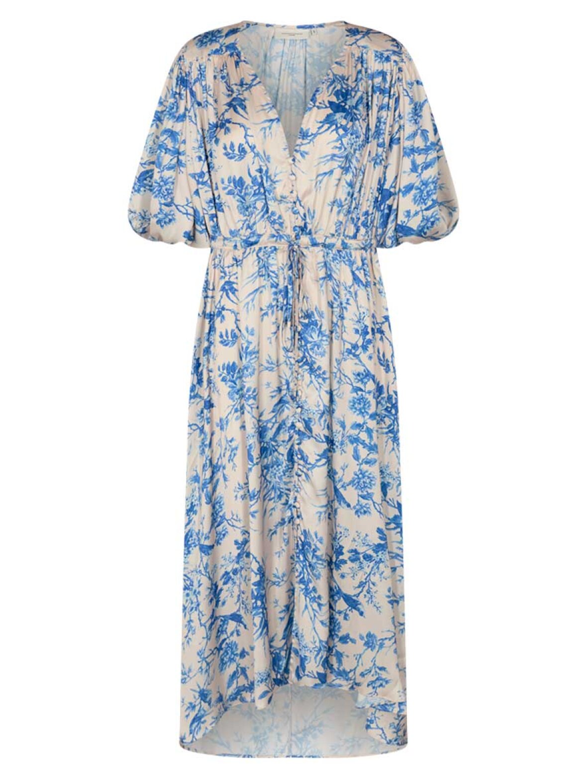 Sekretær alliance Tap A'POKE - Copenhagen Muse Mae Dress Blue Flower Print - Blomstret kjole