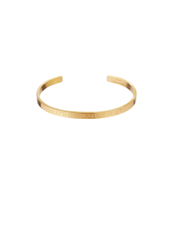 EMM Copenhagen - Gold Bracelet - When its Dark Look for Stars