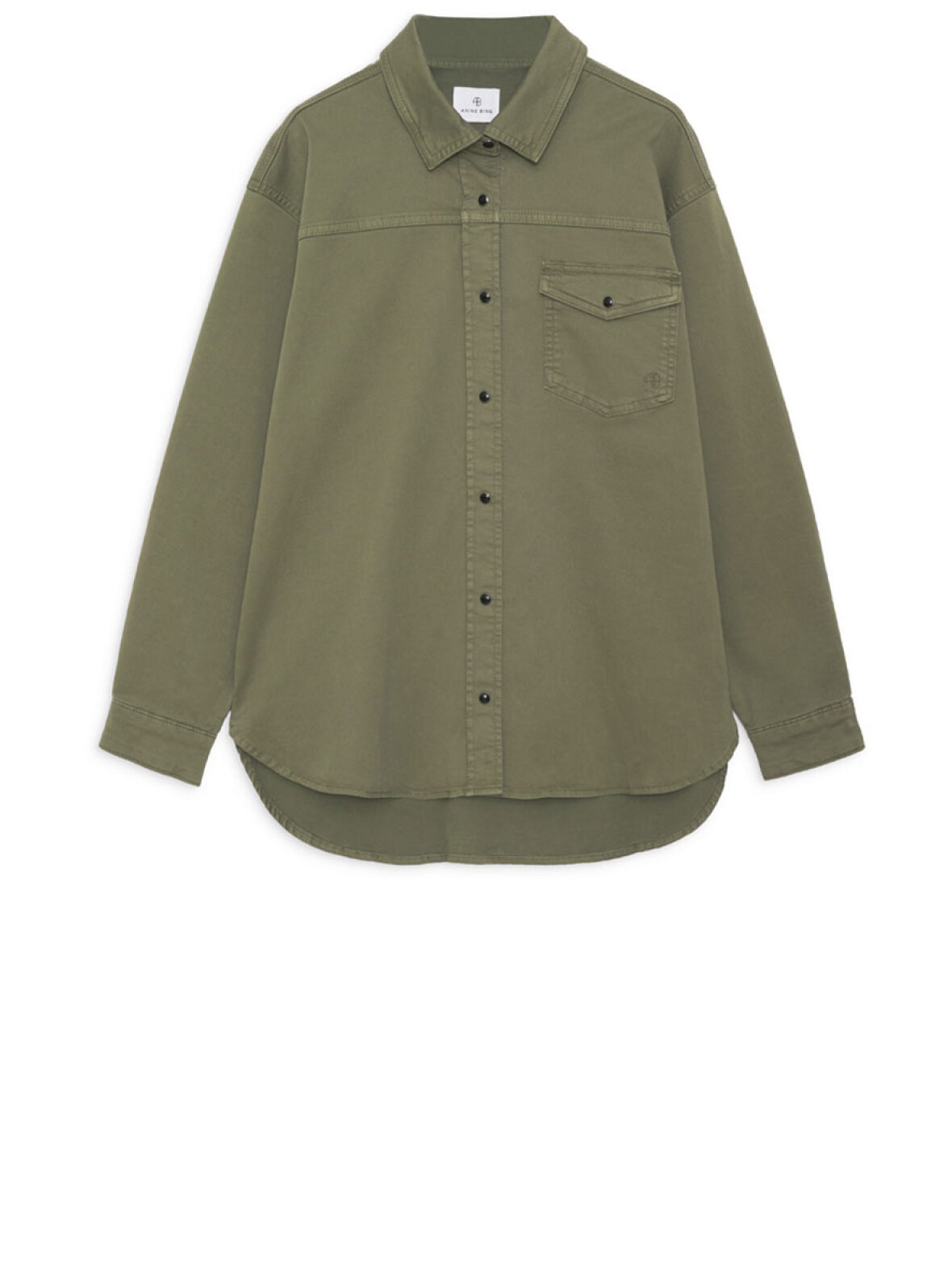 Anine Bing | Sloan Shirt - Army Green | Xs