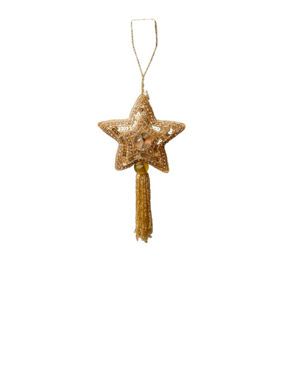 Black Colour - BCTassel Star Christmas Ornament