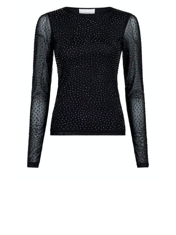 Neo Noir - Basira Stone Mesh Blouse