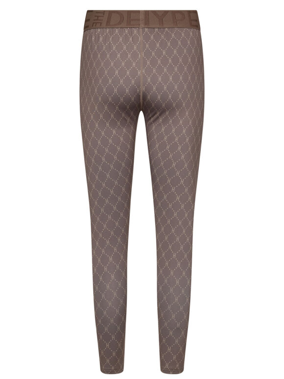 A'POKE - Hype the Detail Printed Leggings Black Nude