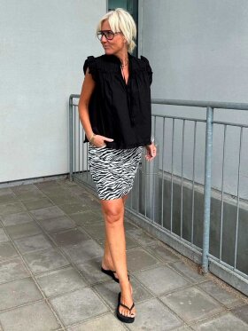 Co'Couture - ZionCC Zebra Skirt - Lev. start/midt august