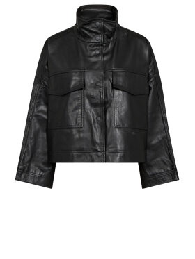 Co'Couture - PhoebeCC Leather Box Jacket - Lev. juli