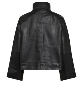 Co'Couture - PhoebeCC Leather Box Jacket - Lev. juli