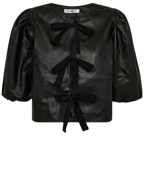 Co'Couture - PhoebeCC Leather Bow Blouse