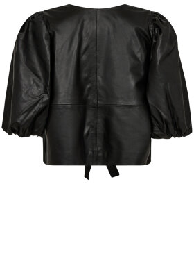 Co'Couture - PhoebeCC Leather Bow Blouse