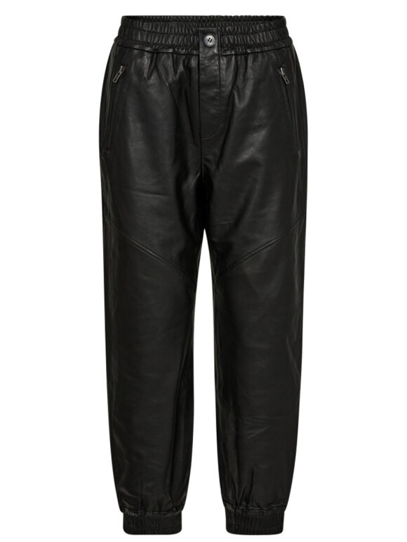 Co'Couture - PhoebeCC Leather Zip Joggers