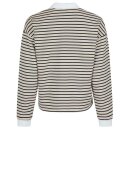 Neo Noir - Sara Stripe Polo Blouse