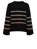 Co'Couture - MajaCC O-Button Stripe Knit