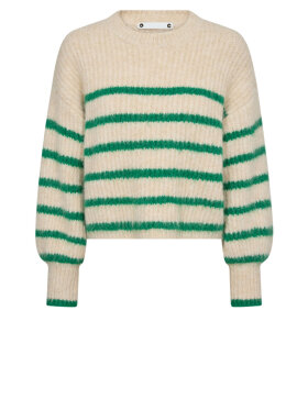 Co'Couture - CoralieCC Crop Stripe O-Knit