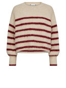 Co'Couture - CoralieCC Crop Stripe O-Knit