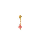 Stine A - Tres Petit Etoile Earring w/ Coral