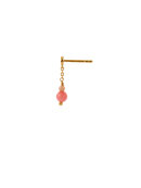 Stine A - Tres Petit Etoile Earring w/ Coral