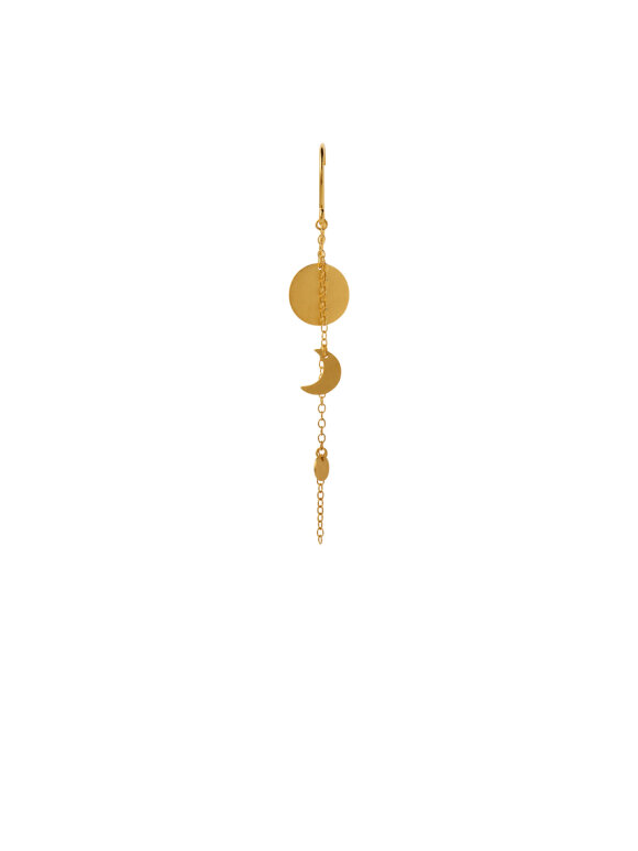 Stine A - Sun And Moon Earring w/Chain