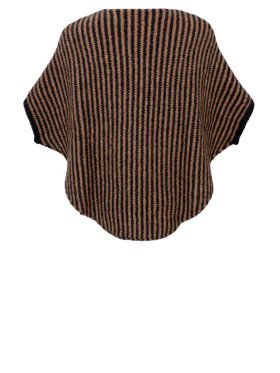 Black Colour - BCPella Stripe Poncho