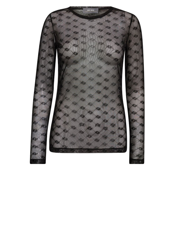 Mos Mosh - MMLoretta Velvet Mesh Blouse