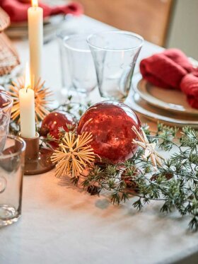 Ib Laursen - Artificial cedar Garland w/cones