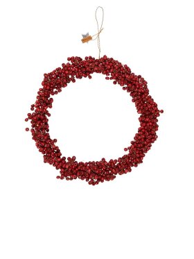 Ib Laursen - 57296-33 Wreath w/Wooden Beads