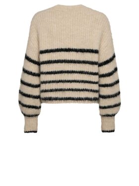 Co'Couture - CoralieCC Crop Stripe O-Knit