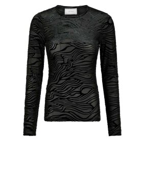 Neo Noir - Ella Zebra Burnout Blouse