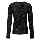 Neo Noir - Ella Zebra Burnout Blouse