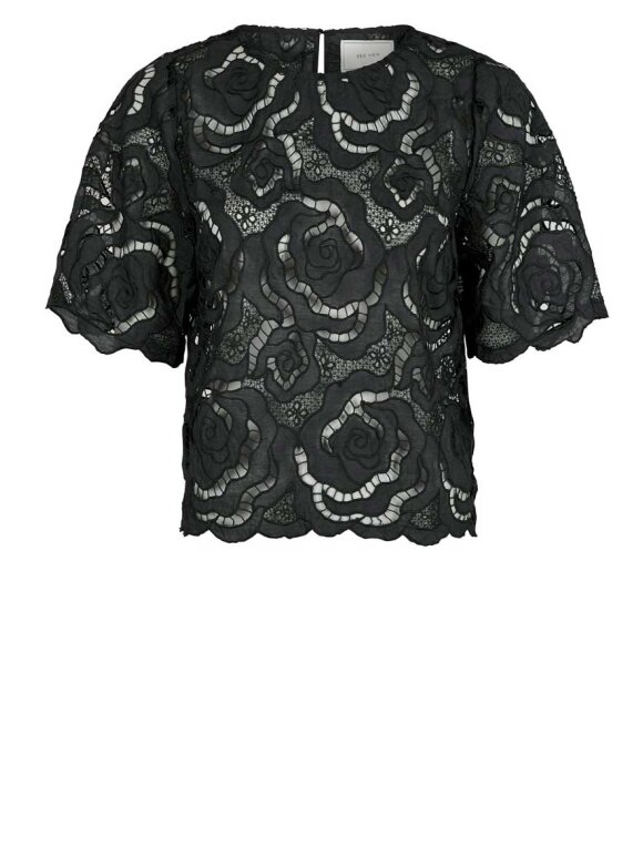 Neo Noir - Trisha Big Lace Blouse