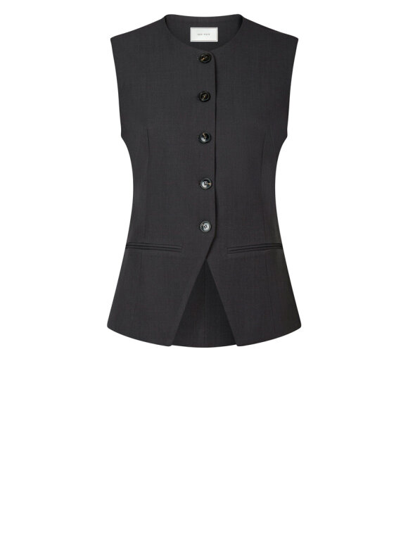 Neo Noir - Fabia Structure Waistcoat - Lev. nov./dec.