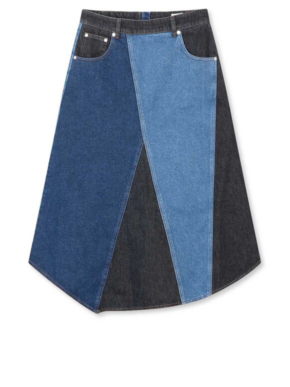 Mads Nørgaard - Patch Denim Solrun Skirt