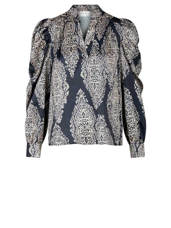 Neo Noir - Rosslyn Paisley Drop Blouse