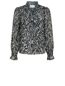 Neo Noir - Leia Abstract Leo Blouse