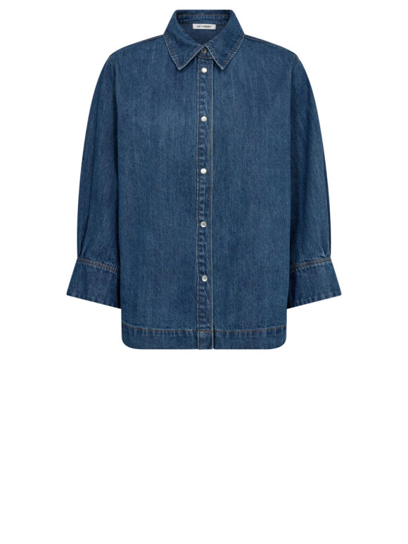 Co'Couture - DelinaCC Denim SS Shirt