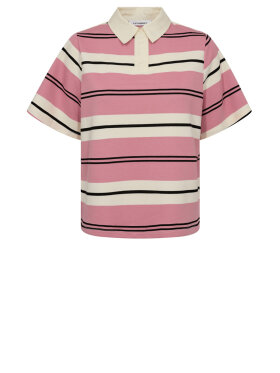 Co'Couture - WhitneyCC Stripe Polo Tee