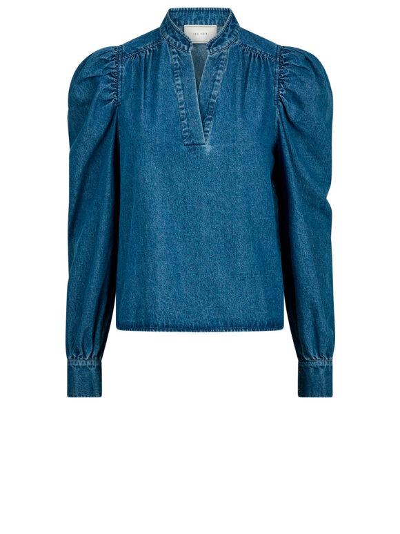 Neo Noir - Rosslyn Denim Blouse