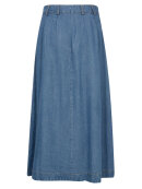 Co'Couture - AnyaCC Denim Pleat Skirt - Lev. maj